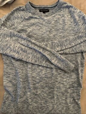 Banana Republic Marled Light Blue Crewneck Sweater